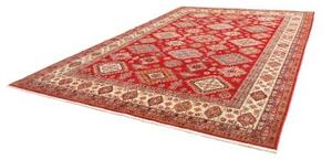 Tappeto Kazak Fine Geometrico Rosso Avorio 297x410 Cm