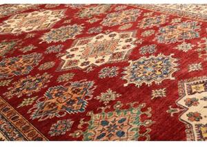 Tappeto Kazak Fine Geometrico Rosso Avorio 209x290 Cm