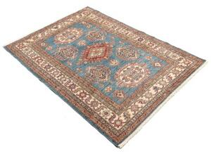 Tappeto Kazak Fine Stilizzato Blu Rosso 121x170 Cm