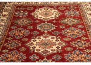 Tappeto Kazak Fine Geometrico Rosso Avorio 209x290 Cm