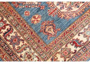 Tappeto Kazak Fine Stilizzato Blu Rosso 118x171 Cm