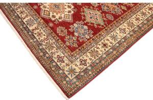 Tappeto Kazak Fine Geometrico Rosso Avorio 209x290 Cm