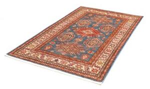 Tappeto Kazak Fine Stilizzato Blu Rosso 118x178 Cm