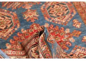 Tappeto Kazak Fine Stilizzato Blu Rosso 118x178 Cm
