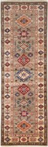 Tappeto Kazak Fine Geometrico Tortora Multicolore Corsia 82x258 Cm