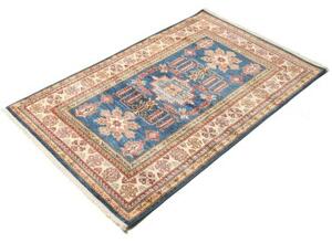 Tappeto Kazak Fine Stilizzato Blu Beige 102x156 Cm