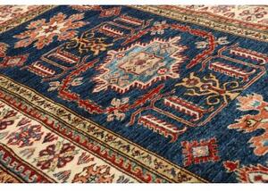 Tappeto Kazak Fine Stilizzato Blu Beige 102x156 Cm