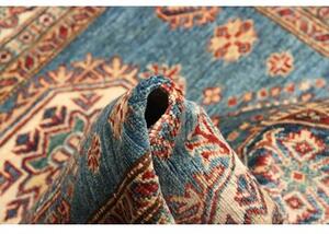Tappeto Kazak Fine Stilizzato Blu Rosso 121x170 Cm