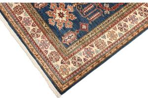 Tappeto Kazak Fine Stilizzato Blu Beige 102x156 Cm