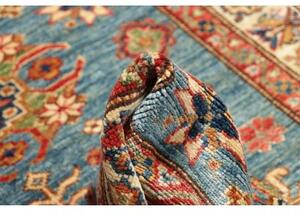 Tappeto Kazak Fine Stilizzato Blu Rosso 89x125 Cm