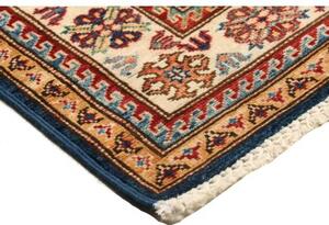 Tappeto Kazak Fine Stilizzato Blu Avorio 103x148 Cm