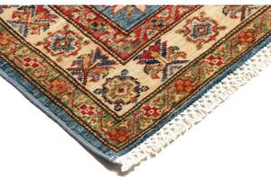Tappeto Kazak Fine Stilizzato Blu Rosso 89x125 Cm