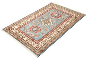 Tappeto Kazak Fine Stilizzato Azzurro Beige 99x152 Cm