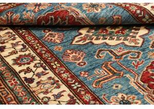 Tappeto Kazak Fine Stilizzato Azzurro Beige 99x152 Cm