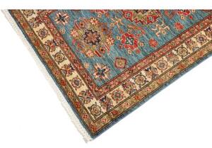 Tappeto Kazak Fine Stilizzato Blu Rosso 89x125 Cm