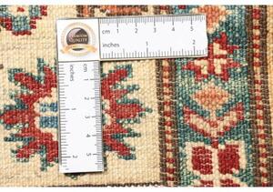 Tappeto Kazak Fine Stilizzato Azzurro Beige 99x152 Cm