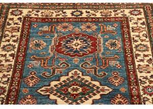 Tappeto Kazak Fine Stilizzato Azzurro Beige 99x152 Cm