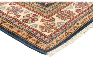 Tappeto Kazak Fine Stilizzato Blu Beige 102x156 Cm