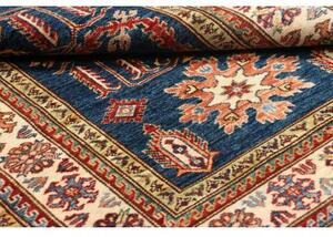 Tappeto Kazak Fine Stilizzato Blu Avorio 103x148 Cm