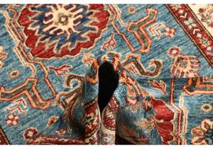 Tappeto Kazak Fine Stilizzato Azzurro Beige 99x152 Cm