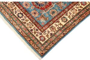 Tappeto Kazak Fine Stilizzato Azzurro Beige 99x152 Cm
