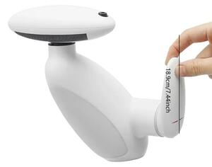 Miscelatore per lavabo, indicatore di temperatura, doccetta estraibile a 360°, colore bianco