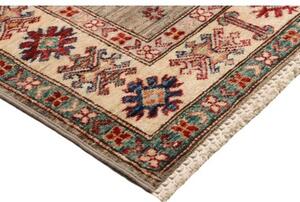 Tappeto Kazak Fine Stilizzato Grigio Tortora Beige Corsia 80x259 Cm