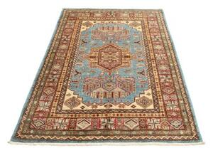 Tappeto Kazak Fine Stilizzato Celeste Rosso 120x179 Cm