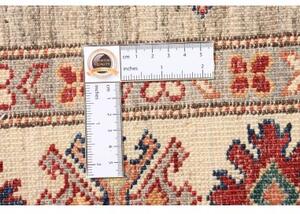 Tappeto Kazak Fine Stilizzato Grigio Tortora Beige Corsia 80x259 Cm