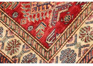 Tappeto Kazak Fine Stilizzato Rosso Avorio Corsia 80x290 Cm