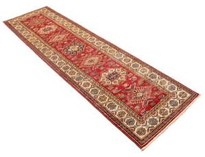 Tappeto Kazak Fine Stilizzato Rosso Avorio Corsia 80x290 Cm