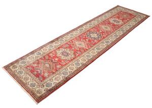 Tappeto Kazak Fine Stilizzato Rosso Avorio Corsia 80x290 Cm