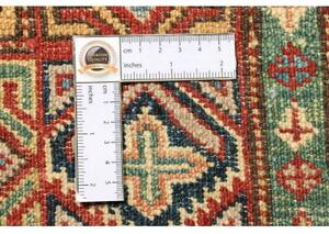 Tappeto Kazak Fine Stilizzato Celeste Rosso 120x179 Cm