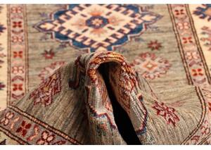 Tappeto Kazak Fine Stilizzato Grigio Tortora Beige Corsia 80x259 Cm