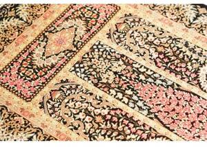 Tappeto Ghom Seta Floreale Nero Beige 60x93 Cm