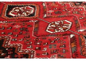 Tappeto Shiraz Geometrico Rosso Nero 172x260 Cm