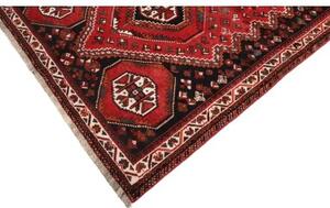 Tappeto Shiraz Geometrico Rosso Nero 172x260 Cm