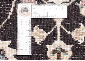 Tappeto Nain Kashmar Medaglione Floreale Marrone Scuro Avorio 60x90 Cm