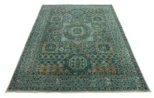 Tappeto Kairo Geometrico Verde Petrolio Beige 168x233 Cm