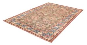 Tappeto Kazak Fine Geometrico Beige Blu 168x237 Cm