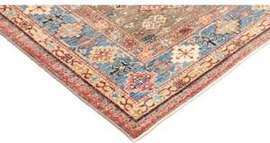 Tappeto Kazak Fine Geometrico Beige Blu 168x237 Cm
