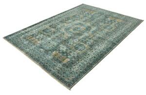 Tappeto Kairo Geometrico Verde Petrolio Beige 168x233 Cm