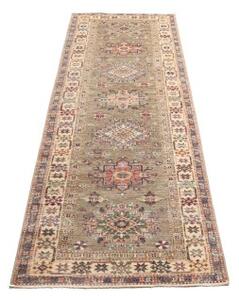 Tappeto Kazak Fine Stilizzato Marrone Beige Corsia 82x235 Cm