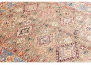 Tappeto Kazak Fine Geometrico Beige Blu 168x237 Cm