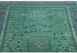 Tappeto Kairo Geometrico Verde Petrolio Blu 123x190 Cm