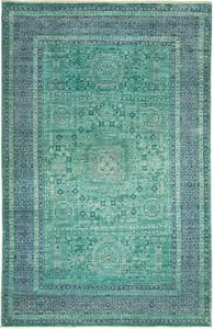 Tappeto Kairo Geometrico Verde Petrolio Blu 123x190 Cm