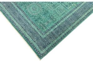 Tappeto Kairo Geometrico Verde Petrolio Blu 123x190 Cm