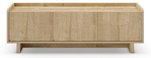 Mobile TV di colore naturale con effetto rovere 140x45x40 cm Daira – Marckeric