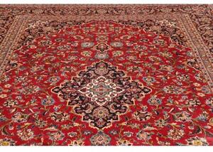 Tappeto Ardakan Medaglione Floreale Rosso Blu Scuro 254x378 Cm