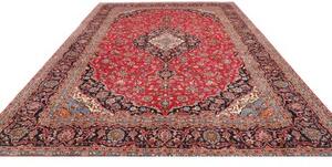 Tappeto Ardakan Medaglione Floreale Rosso Blu Scuro 297x393 Cm
